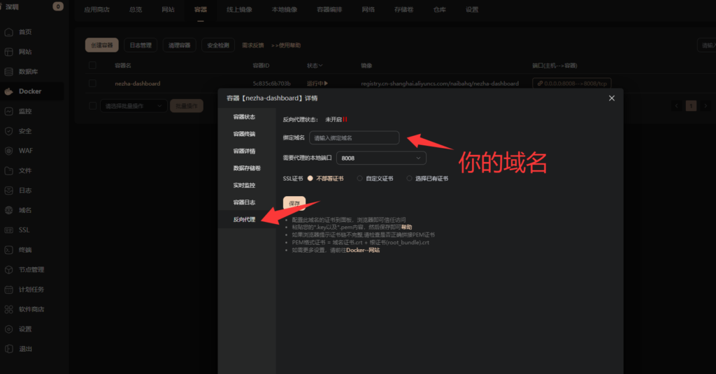 图片[8]-教你使用宝塔面板 安装哪吒探针V1-龙域极客